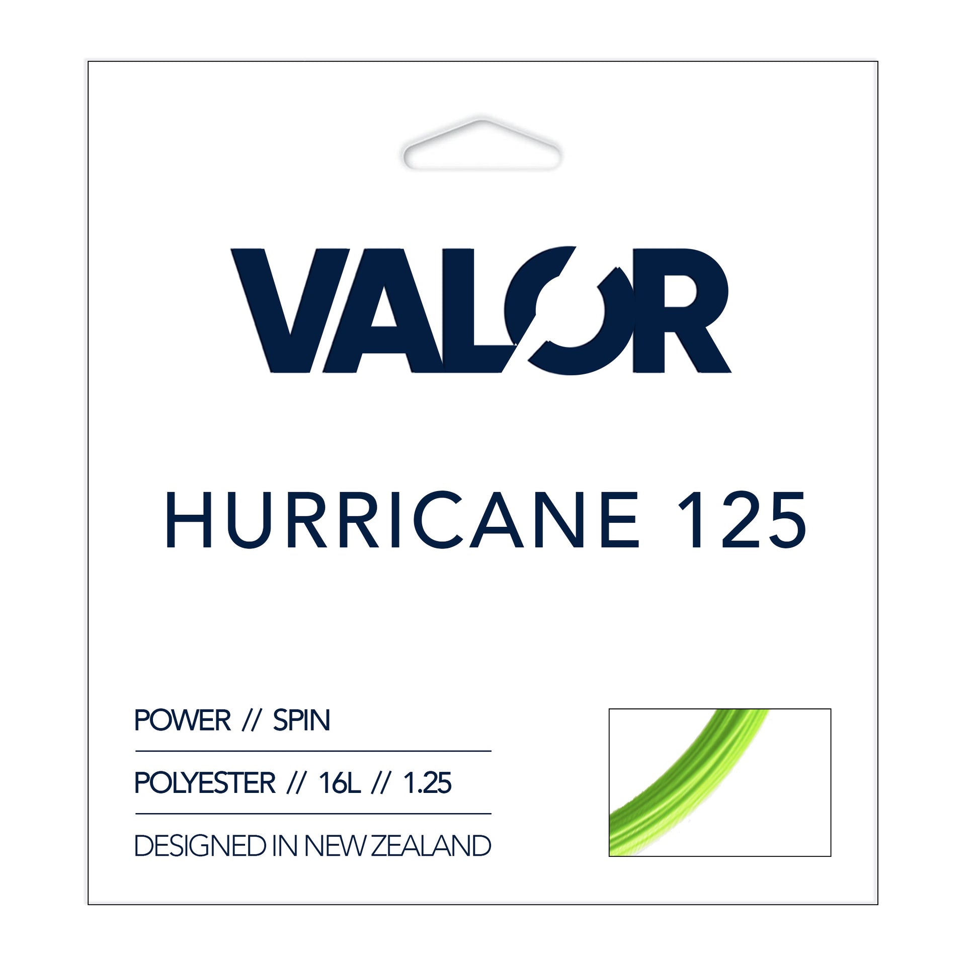 VALOR Hurricane 125 Tennis String Set